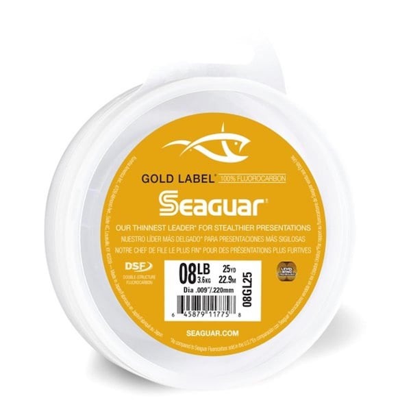 Seaguar 8 lbs x 25 Yard Gold Label Fluorocarbon Leader 08GL25 - main